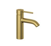Kludi Bozz - Grifo de lavabo con desagüe Push-Open, oro cepillado 38288N076