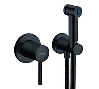 Kludi Bozz - Válvula empotrada con ducha de mano de bidé, negro mate 389983976