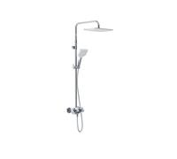 Kludi Cockpit - Conjunto de ducha Explorer con termostato, 30x22 cm, cromo 8005005-00