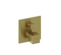Kludi Decus - Grifo de ducha termostático empotrado, oro cepillsdo 54885N075