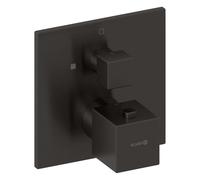 Kludi Decus - Grifo termostático de ducha empotrada, acabado Gunmetal cepillado 54885N275