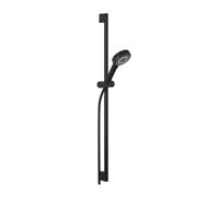 Kludi Dive - Conjunto de cabezal de ducha, barra y manguera, negro mate 6891039-00
