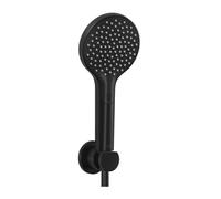 Kludi Dive - Conjunto de cabezal de ducha, barra y manguera, negro mate 6985039-00