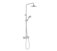 Kludi Dive - Conjunto de ducha con termostato, diámetro 20 cm, 3 chorros, cromo 6907905-00