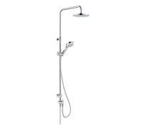 Kludi Dive - Conjunto de ducha sin grifo, diámetro 20 cm, 3 chorros, cromo 6808005-00