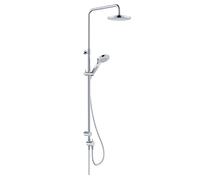 Kludi Dive - Conjunto de ducha sin grifo, diámetro 20 cm, 3 chorros, cromo 6908005-00