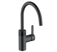Kludi E-Go grifo de cocina de pie negro 422106675