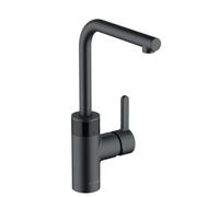 Kludi E-Go - Grifo electrónico para fregadero, alimentación por batería, negro mate 422306675