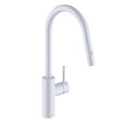 Kludi E-Go Voice grifo de cocina de pie blanco 423005377