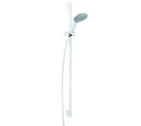 KLUDI FRESHLINE Set de ducha 1S 900mm, con limpieza rápida de cal, 23 l/min, 6784091-00, Color: Blanco / Cromo