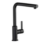 Kludi L-ine S - Grifo de fregadero con salida extraíble, negro mate 408513975