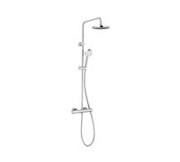 Kludi Logo - Conjunto de ducha con termostato, 1 chorro, cromo 6809405-00