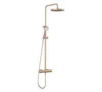 Kludi Logo Neo conjunto de ducha a pared con termostato con rociador con efecto lluvia || 68082N1-00