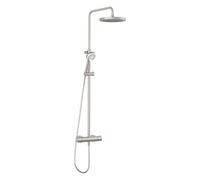 Kludi Logo Neo conjunto de ducha a pared con termostato con rociador con efecto lluvia || 68082N5-00