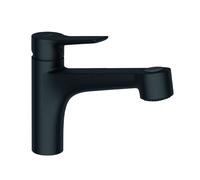 Kludi Mix - Grifo de fregadero con ducha extraíble, negro mate 329413975
