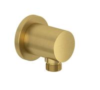 Kludi Nova Fonte - Codo de pared, oro cepillado 20543N0-15