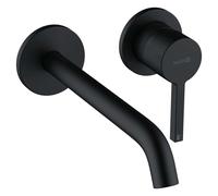 Kludi Nova Fonte - Grifo empotrado de lavabo, montaje de 2 orificios, negro mate 202453915
