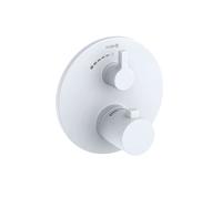 Kludi Nova Fonte - Grifo empotrado termostático de ducha, blanco mate 208855315