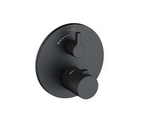 Kludi Nova Fonte - Grifo empotrado termostático de ducha, negro mate 208853915
