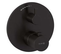 Kludi Nova Fonte - Grifo termostático de ducha empotrada, acabado Gunmetal cepillado 20885N215