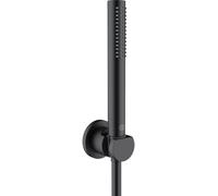 Kludi Nova Fonte Puristic conjunto de ducha a pared negro 2085039-15