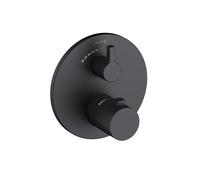 Kludi Nova Fonte Puristic grifo para ducha empotrado con termostato negro 208853915