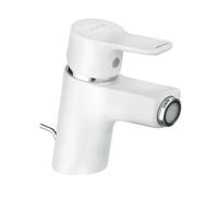 Kludi Pure&Easy - Grifo de bidé con desagüe, cromo/blanco 375339165
