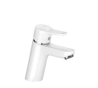 Kludi Pure&Easy - Grifo de lavabo, cromo/blanco 370289165