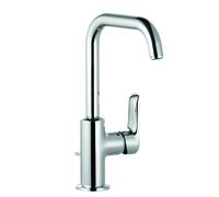 Kludi Pure&Solid - Grifo de lavabo con caño giratorio, cromo 340240575