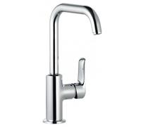 Kludi Pure&Solid - Grifo de lavabo con caño giratorio, cromo 340240575