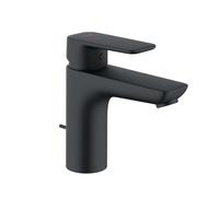Kludi Pure&Style - grifo de lavabo, con caño, EcoPlus, negro mate 402933975