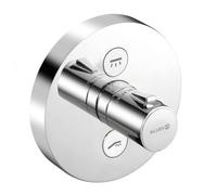 Kludi Push - Grifo termostático empotrado de ducha, 2 salidas, cromo 389120538