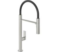 Kludi Qord grifo de cocina de pie negro-níquel 56859N575
