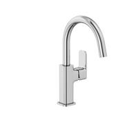 Kludi Renon - Grifo de lavabo con desagüe Push-Open, cromo 420270575