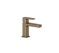 Kludi Renon - Grifo de lavabo con desagüe Push-Open, EcoPlus, bronce cepillado 42267N175