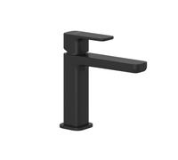 Kludi Renon - Grifo de lavabo con desagüe Push-Open, EcoPlus, negro mate 422893975