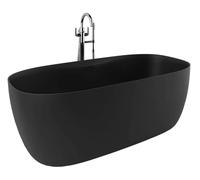 Kludi Resa - Bañera independiente, 170x80 cm, negro mate 53BF0339