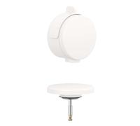 Kludi Rotexa - Juego superior para desagüe de bañera y juego de rebosadero con llenado, blanco mate 7182653-00