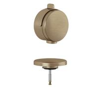 Kludi Rotexa - Juego superior para desagüe de bañera y juego de rebosadero con llenado, bronce cepillado 71826N1-00