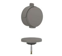 Kludi Rotexa - Juego superior para desagüe de bañera y juego de rebosadero con relleno, gris mate 71826O1-00