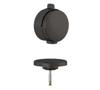 Kludi Rotexa - Juego superior para desagüe de bañera y juego de rebosadero con relleno, Gunmetal pulido 71826N2-00