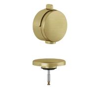 Kludi Rotexa - Juego superior para desagüe de bañera y juego de rebosadero con relleno, oro cepillado 71826N0-00