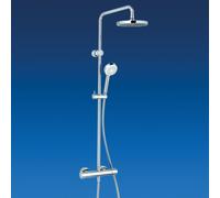 Kludi Sistema de Ducha Dual Ducha Alcachofa Termostato Ducha Lluvia Set