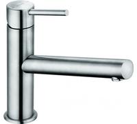 KLUDI STEEL: Grifo monomando para lavaplatos, DN 15, con caño fijo giratorio / Grifo / Grifo de cocina