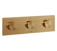 Kludi Tronic - Grifo termostático empotrado para 2 aparatos, bronce cepillado 38300N1-00