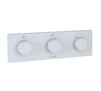 Kludi Tronic - Grifo termostático empotrado para 2 dispositivos, blanco mate 3830053-00