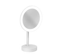 Kludi Vela R - Espejo cosmético con iluminación LED, blanco mate 5899553F