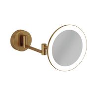Kludi Vela R - Espejo cosmético de pared con luz LED, bronce cepillado 58995N1W