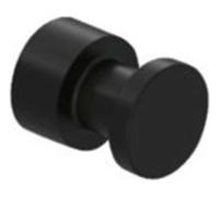 Kludi Vela R - Gancho, negro mate 5898439
