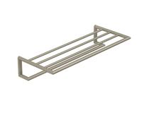 Kludi Vela R - Toallero con estante, longitud 62 cm, níquel cepillado 58989N5